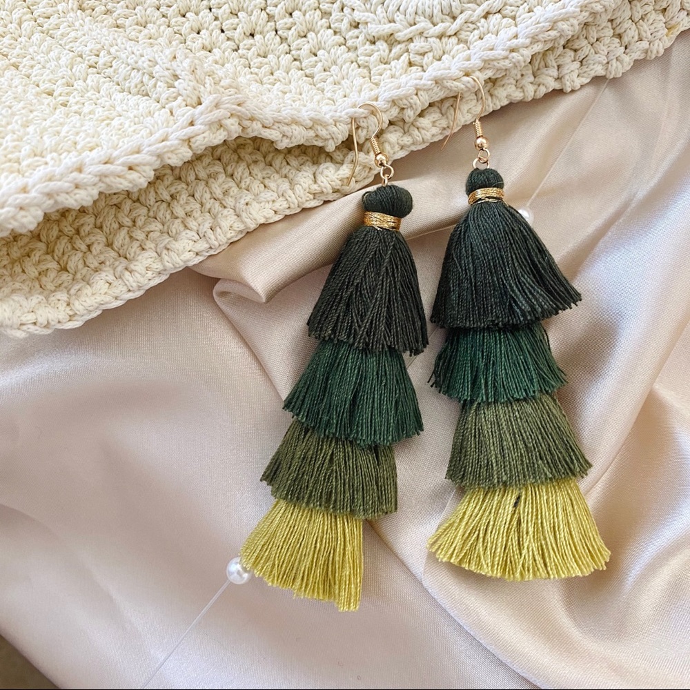 Kona” Earrings / Tassels Color Earrings - Picture 5 of 5